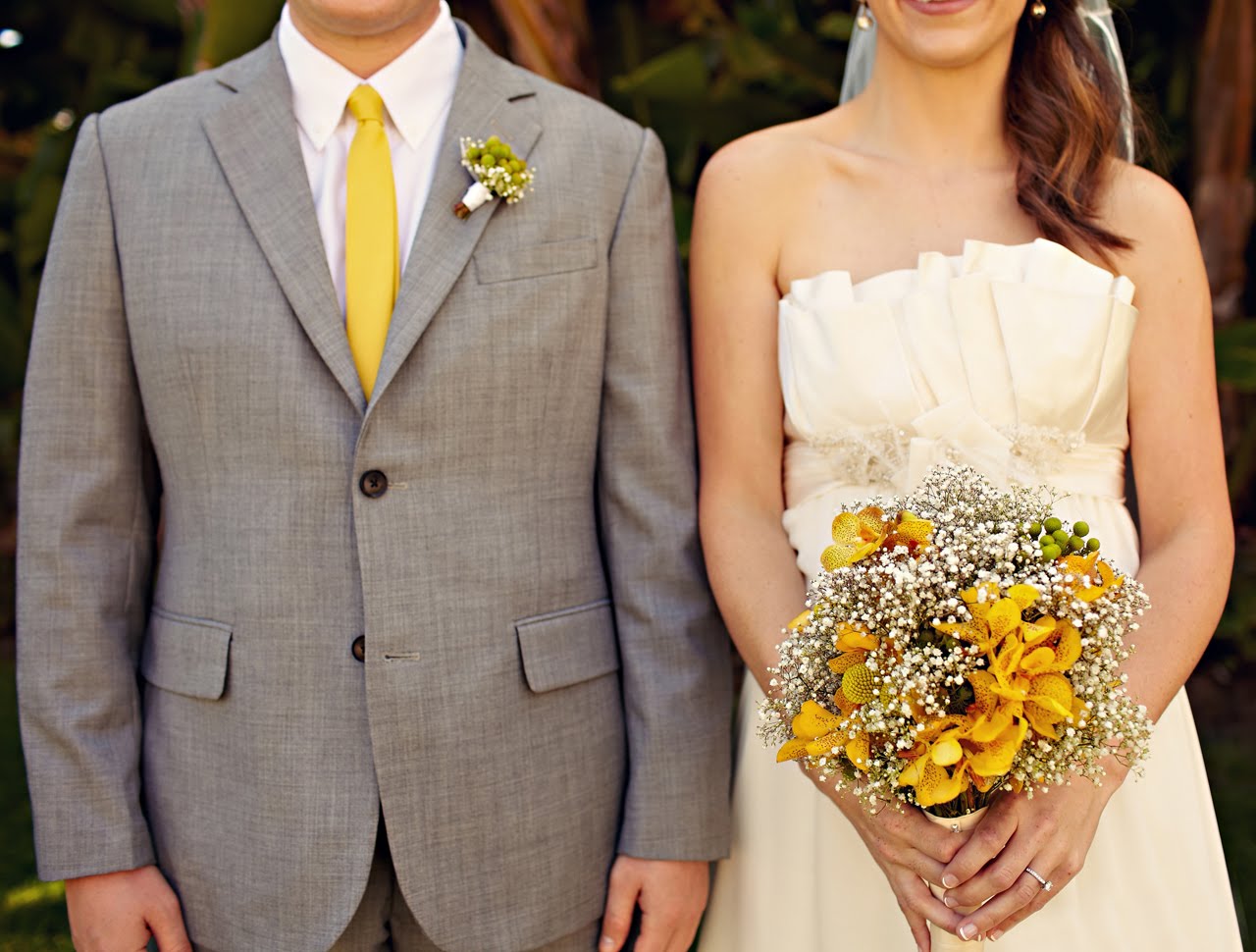 желтая свадьба фото